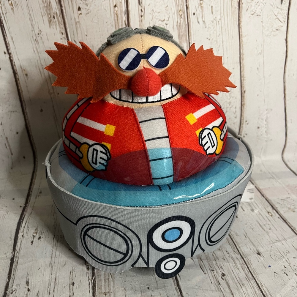 Dr. Eggman Plush Robotnik Mobile 8” Sonic The Hedgehog Sega Doctor Egg Man